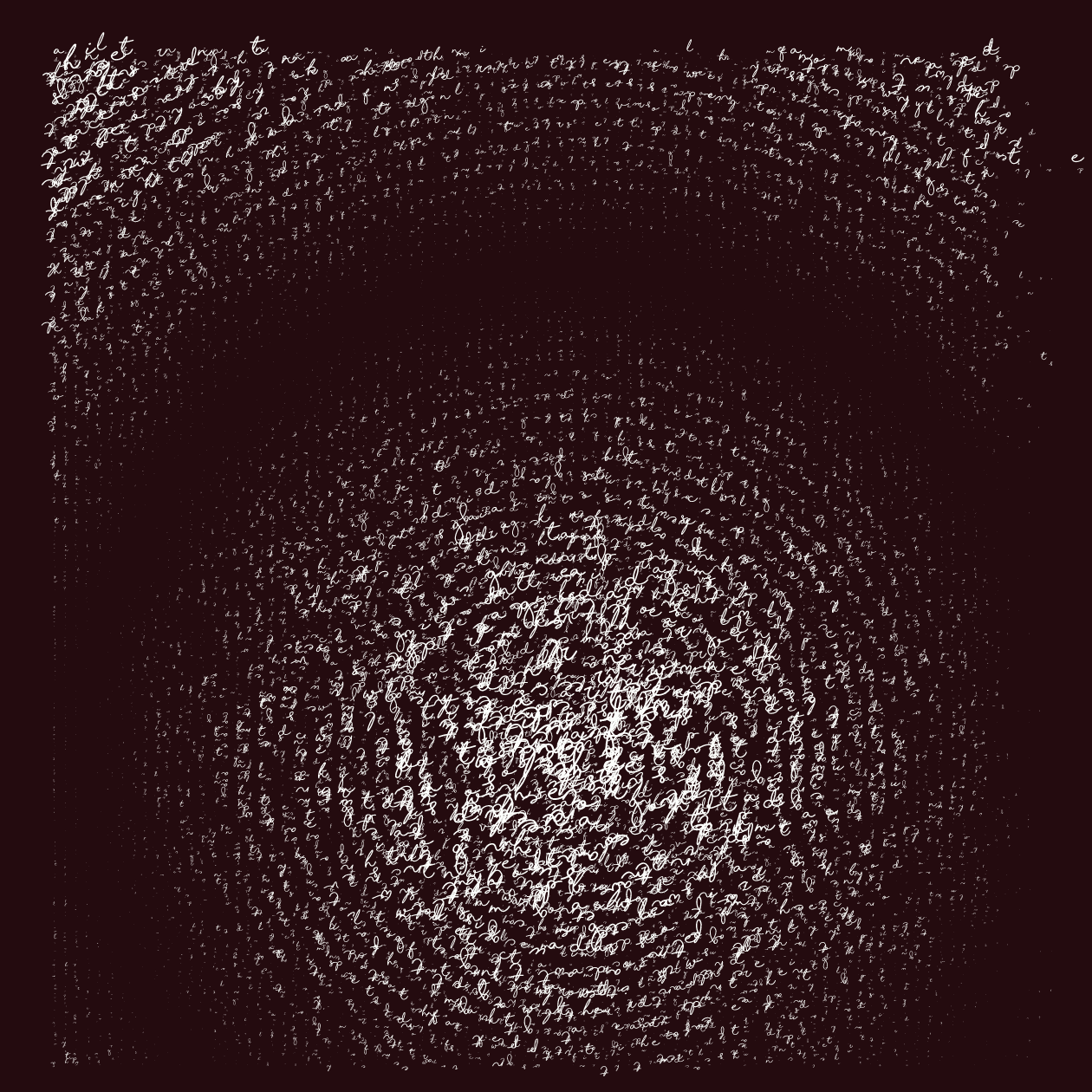 Asemic Writing 1o1 #120 static token preview