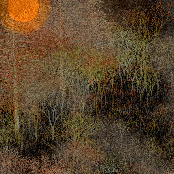 Moonlit Native Bush #16 static token preview