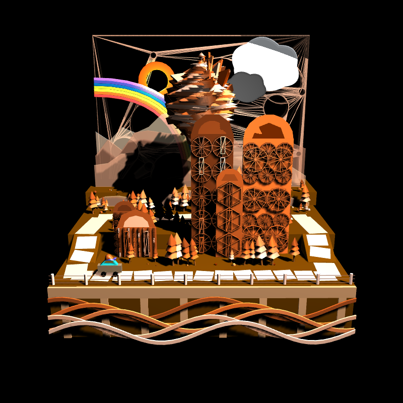 Paper Art 3D #22 static token preview