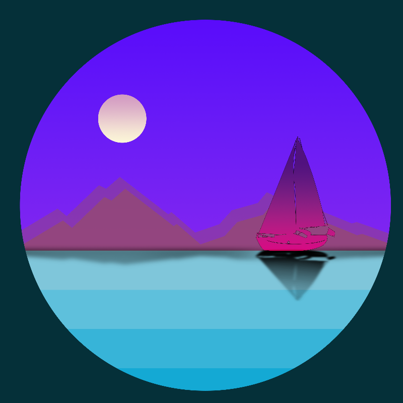 Boat on the sea #10 static token preview