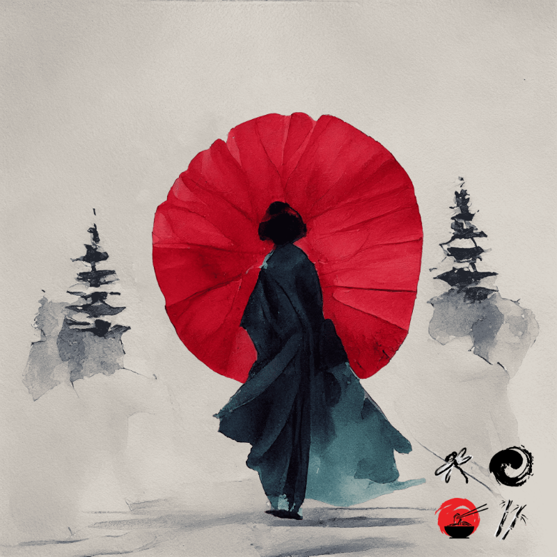 A walking geisha #18 static token preview