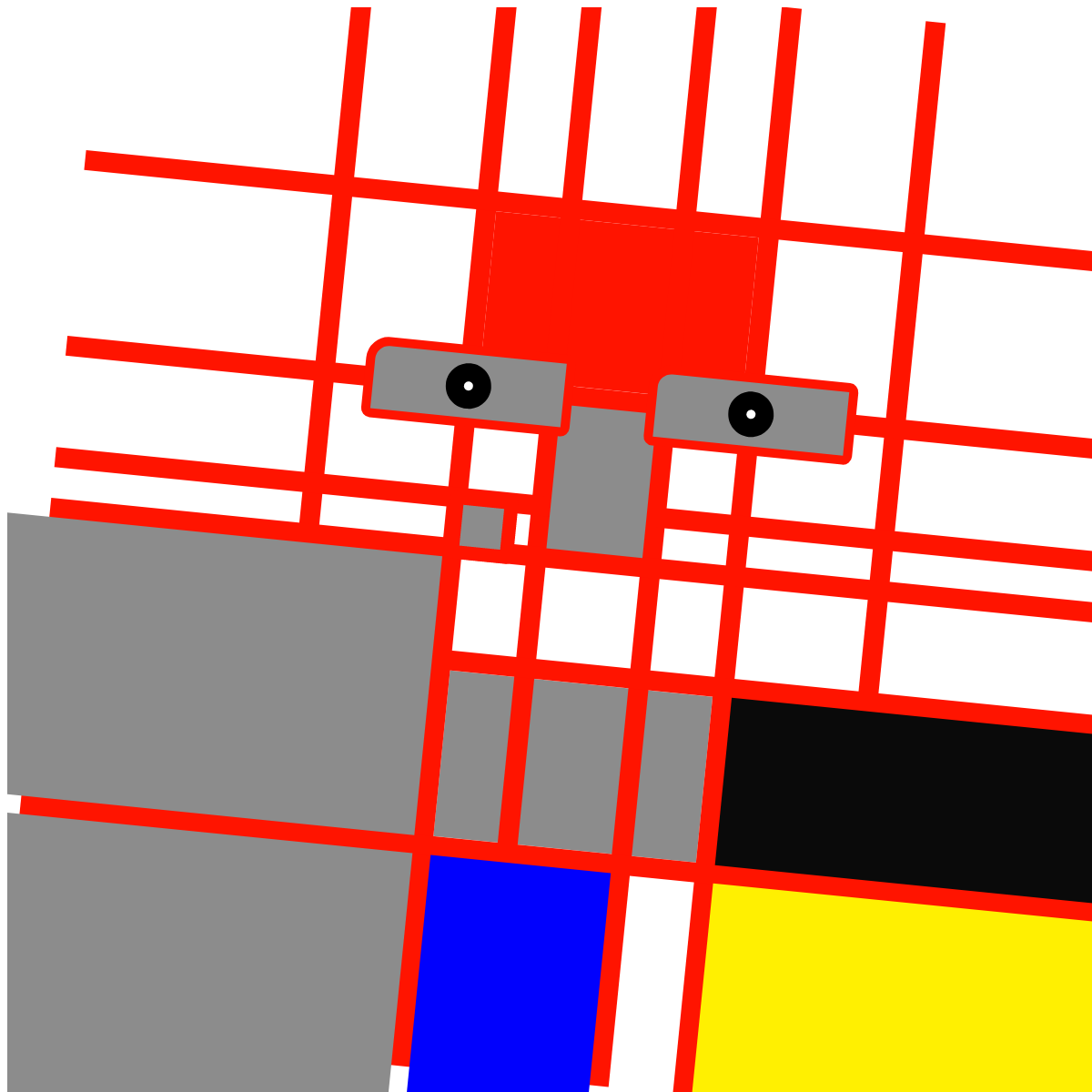 Mondrian Faces #7 static token preview