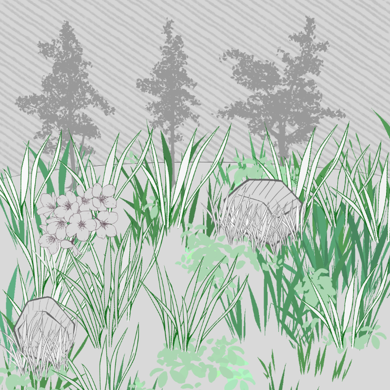 Wild Grass and Rubble #66 static token preview