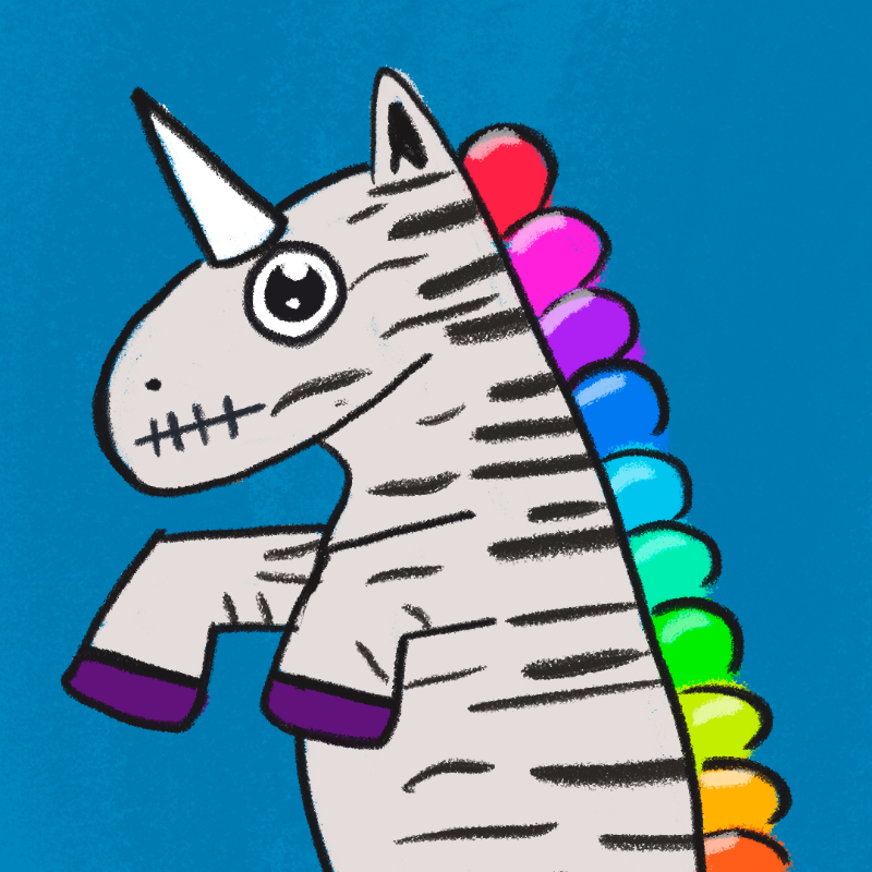Peculiar unicornos #318 static token preview
