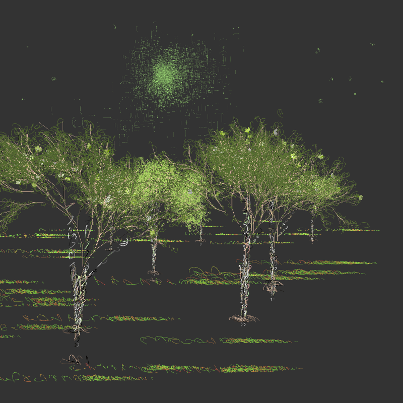 Black winter forest #19 static token preview