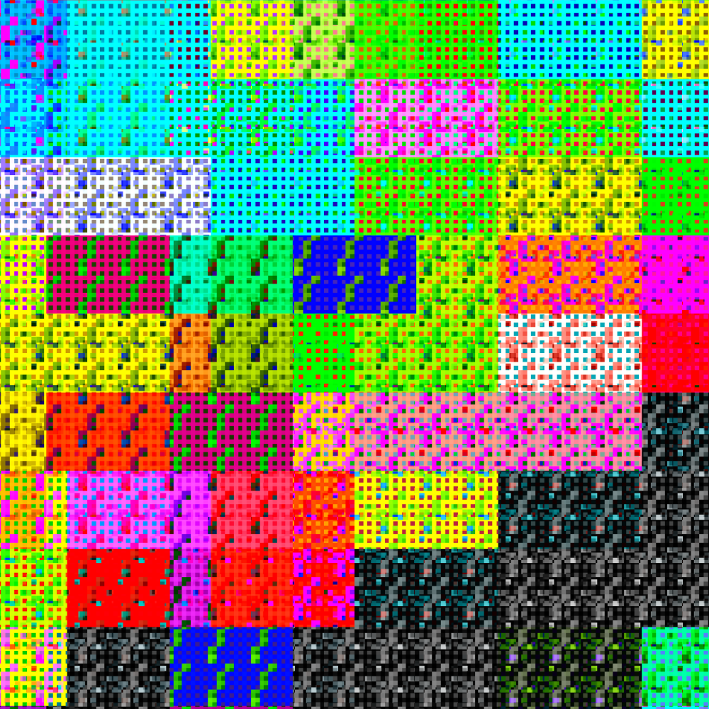 Multicolored Pixelated Field #1 static token preview