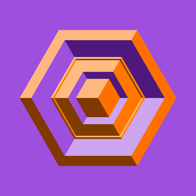 Hexagones - Art for Bots #4 static token preview