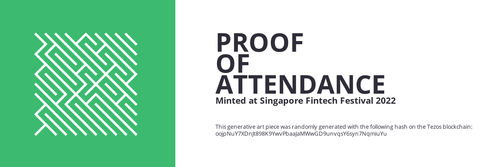 SFF2022 Proof of Attendance Token #3 static token preview