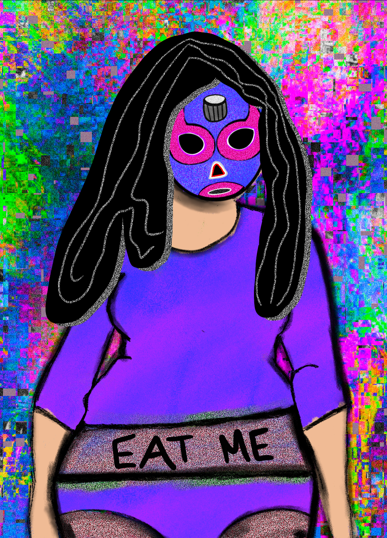 NFT luchadora #1 static token preview