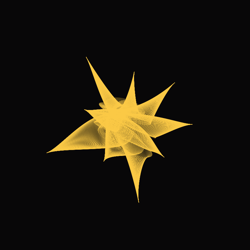 Bezier Stars #22 static token preview