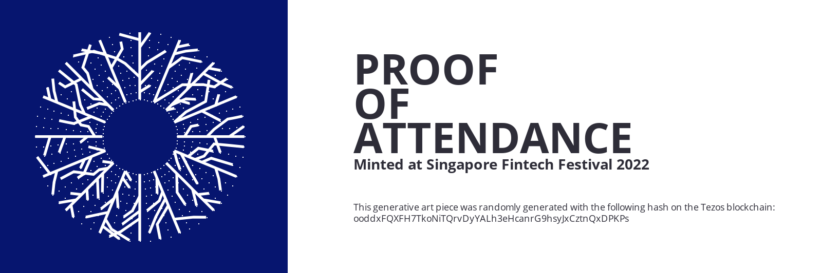 SFF2022 Proof of Attendance Token #325 static token preview