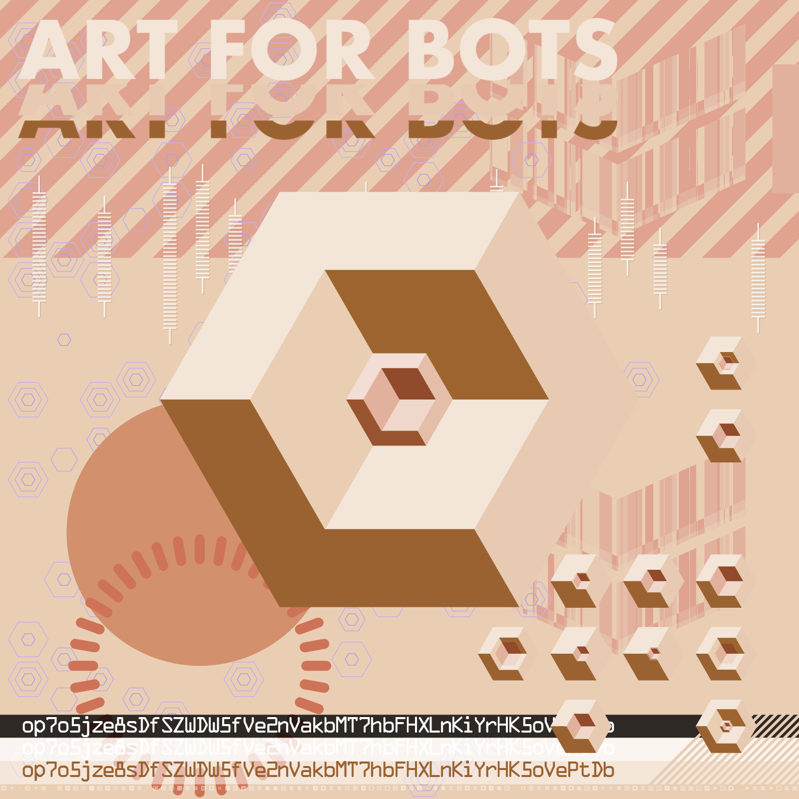 Hexagones - Art for Bots for Humans #7 static token preview