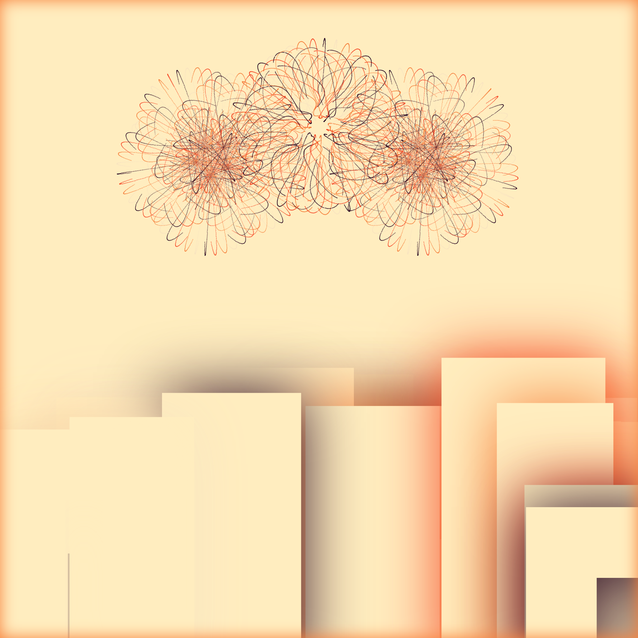 Fireworks over a City Skyline #7 static token preview