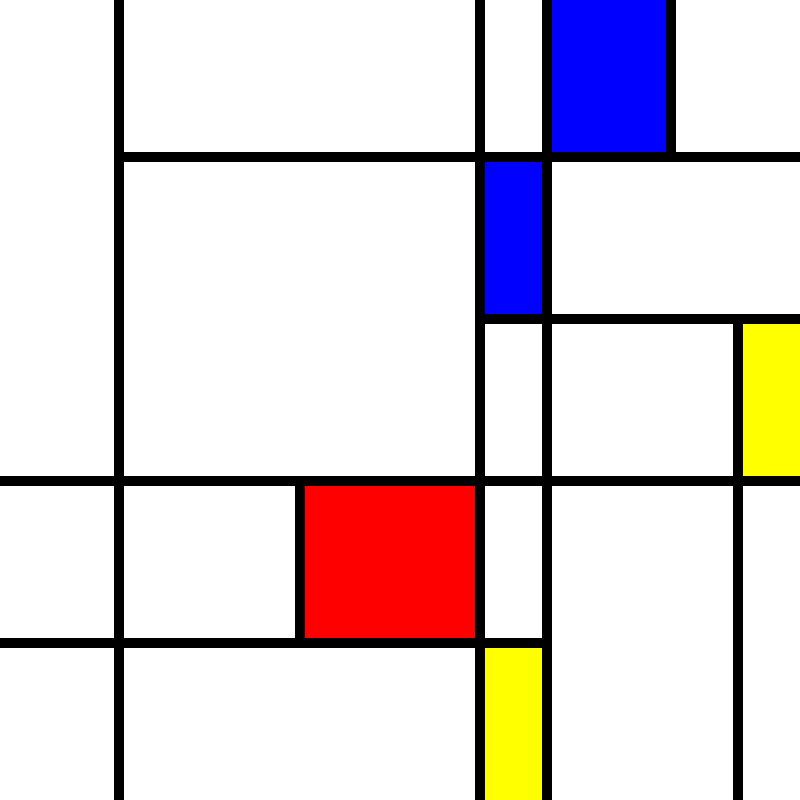 compositioninredblueandyellow.art, (NFT) #1 static token preview