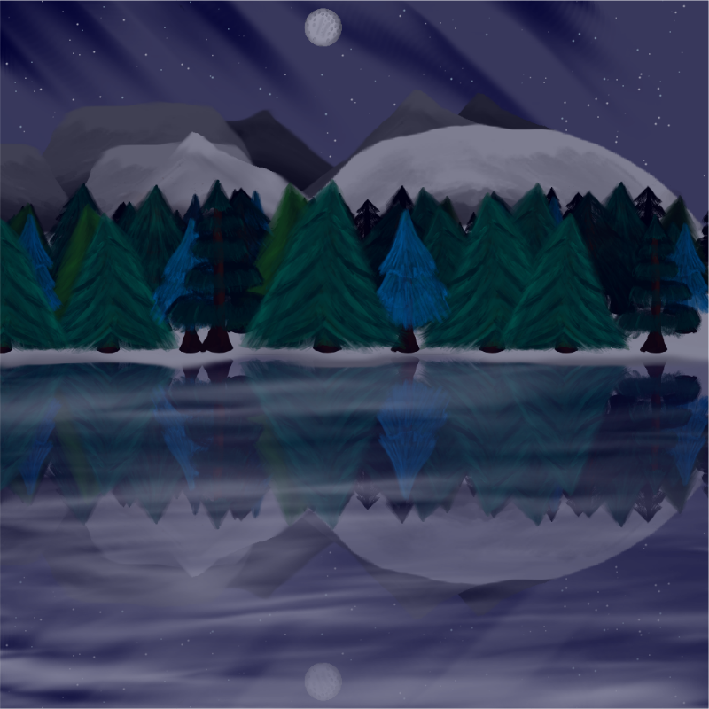 Moony Winter Lake #2 static token preview
