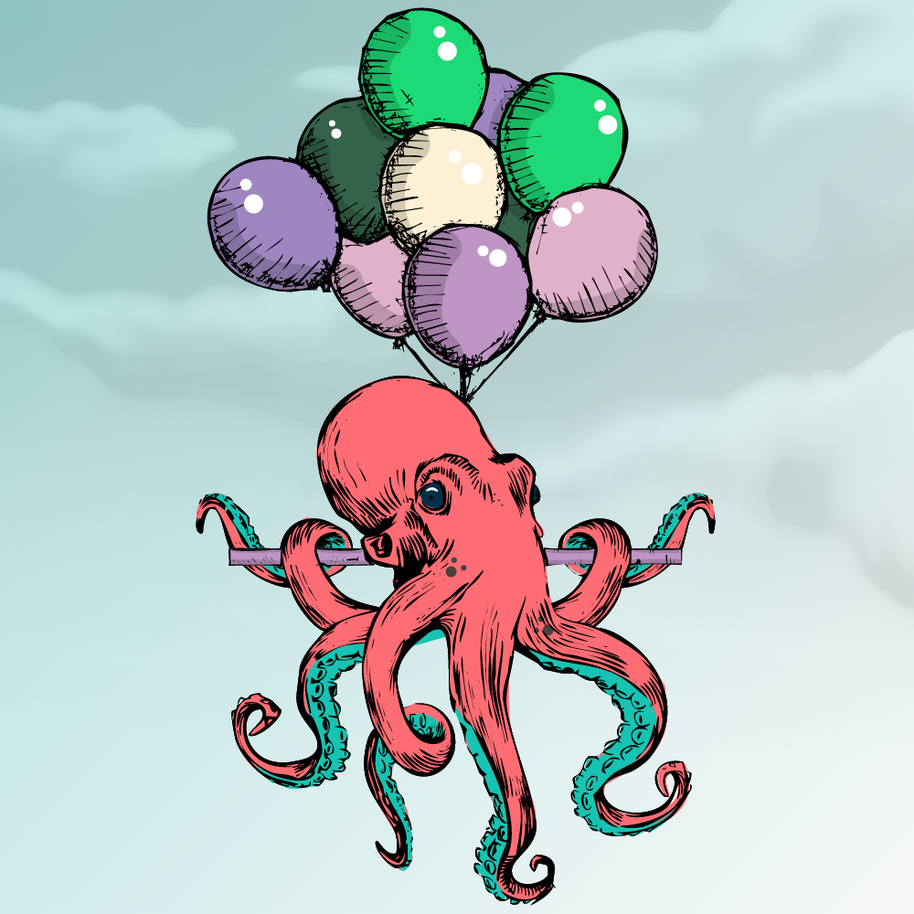 Flying Octupus #6 static token preview