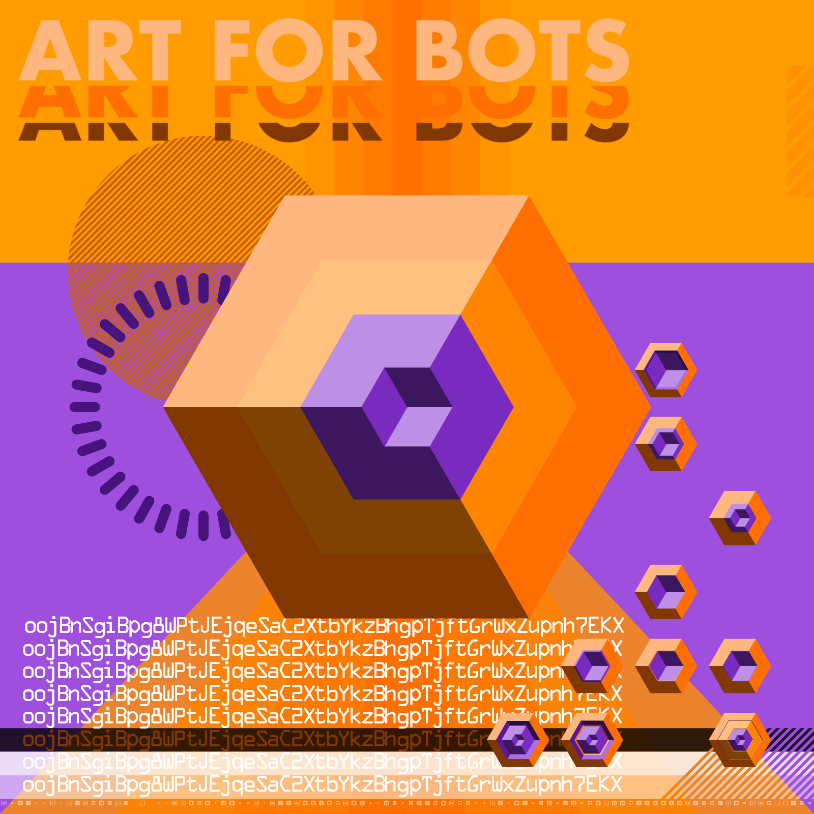 Hexagones - Art for Bots for Humans #24 static token preview