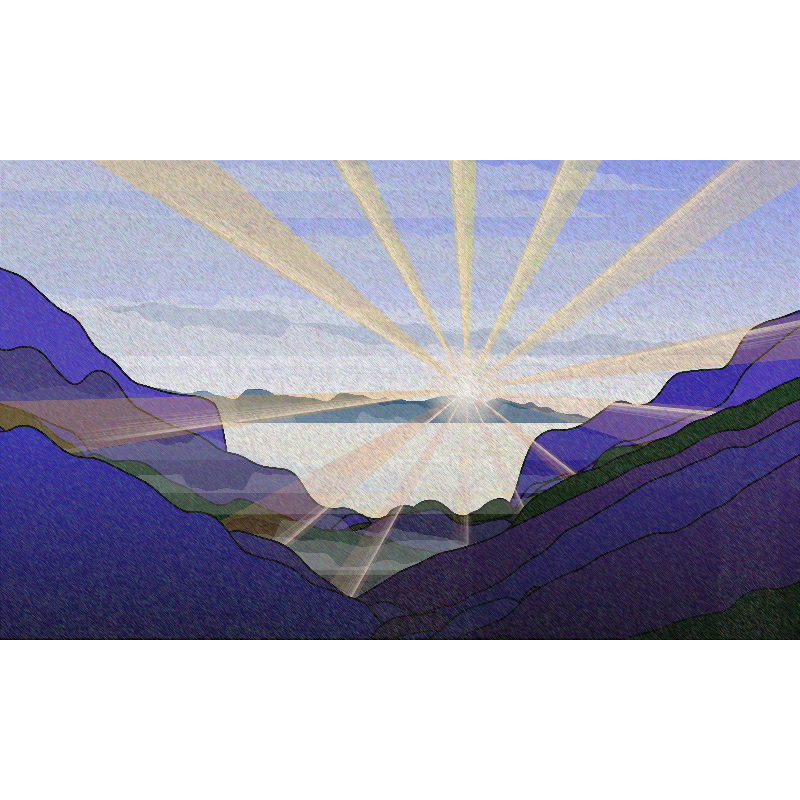 Sunrise over a Mountain Lake #1 static token preview