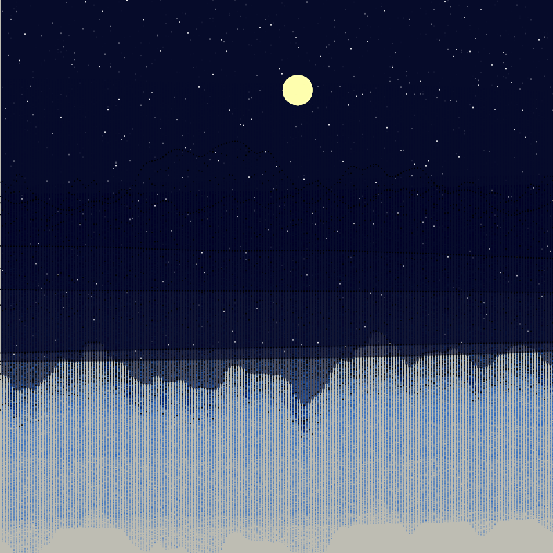 Glitched Mountains GT #21 static token preview
