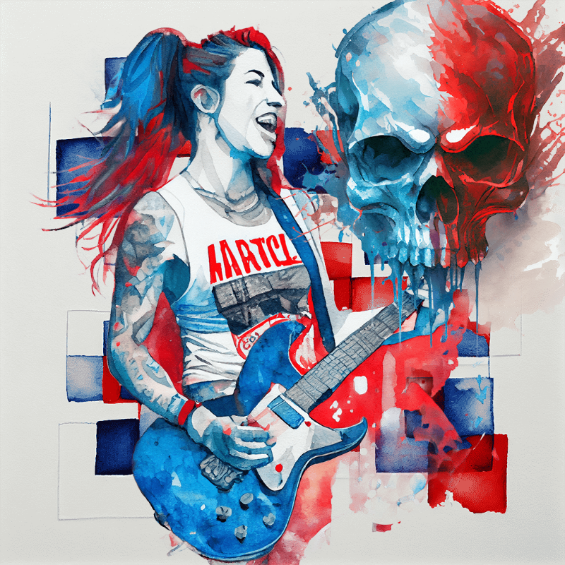 Hard Rock Girl 1 #8 static token preview