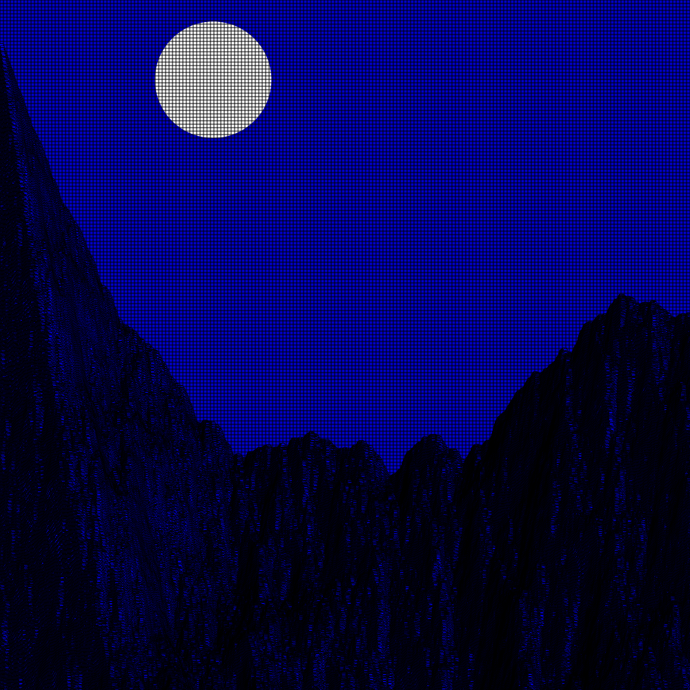 Classic generative landscape #25 static token preview