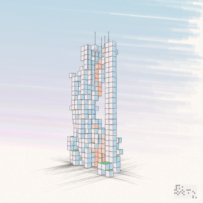 Cellular Skyscrapers #13 static token preview