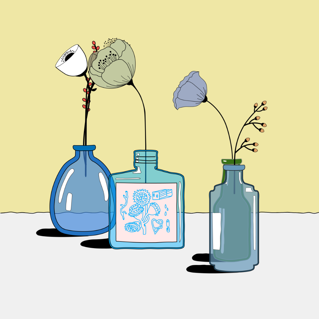 Flowers & Bottle #1 static token preview