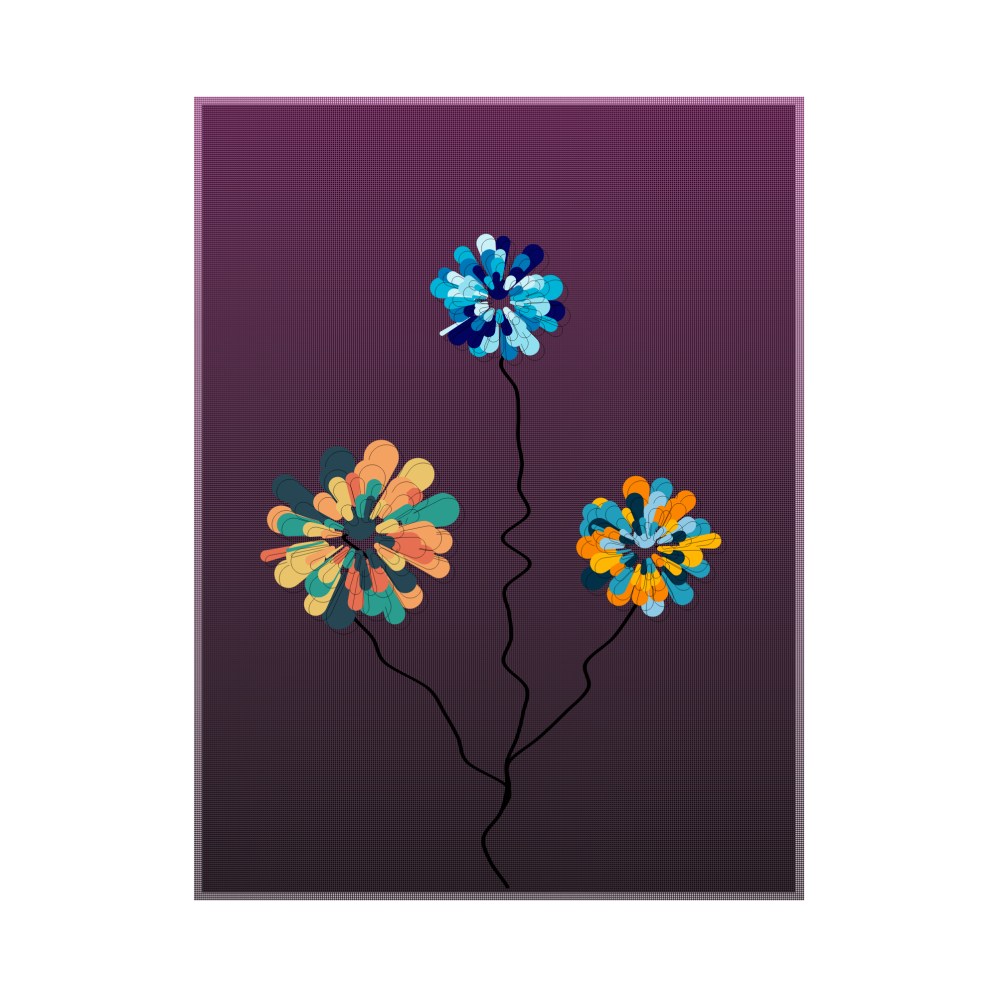 五彩向日葵 colorful sunflowers #23 static token preview