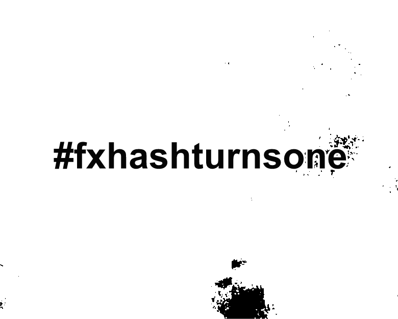 fxhash turns one #1 static token preview