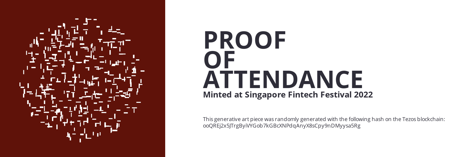 SFF2022 Proof of Attendance Token #8 static token preview