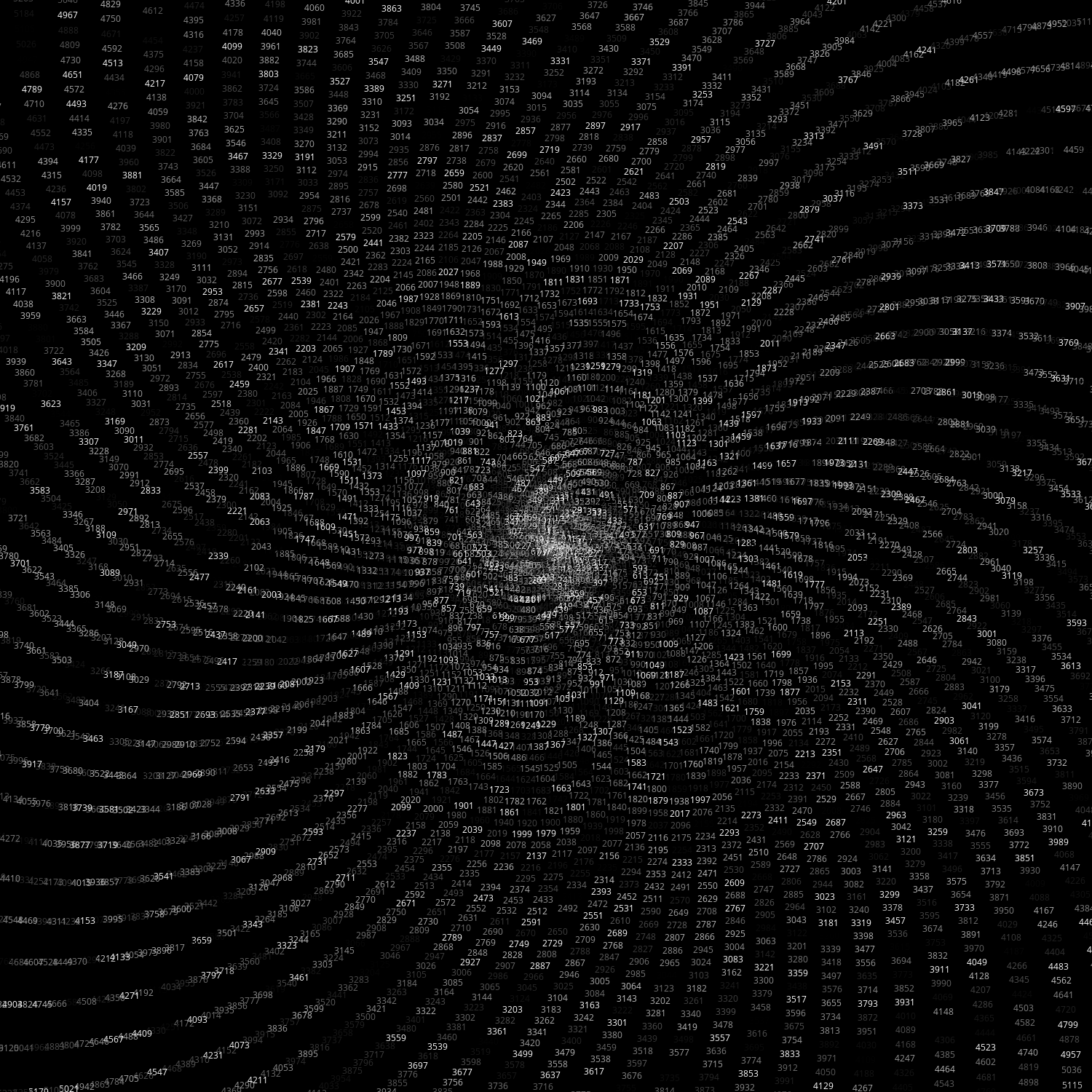 Polar Plot of Numbers #18 static token preview