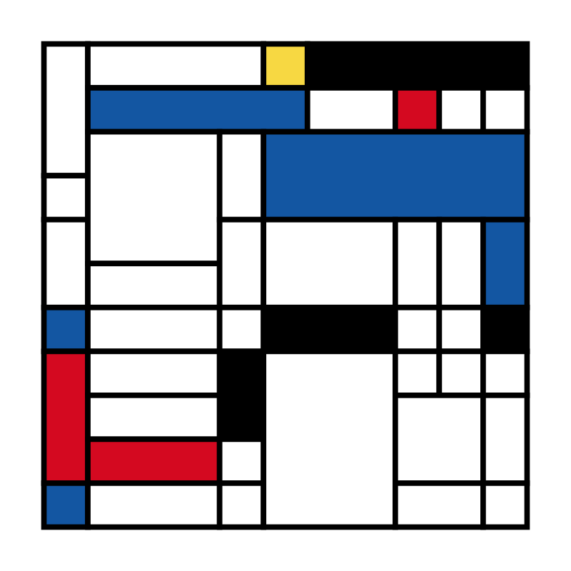 Mondrian squares #6 static token preview
