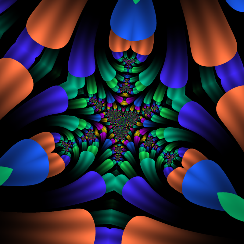 Fractal Flower #17 static token preview