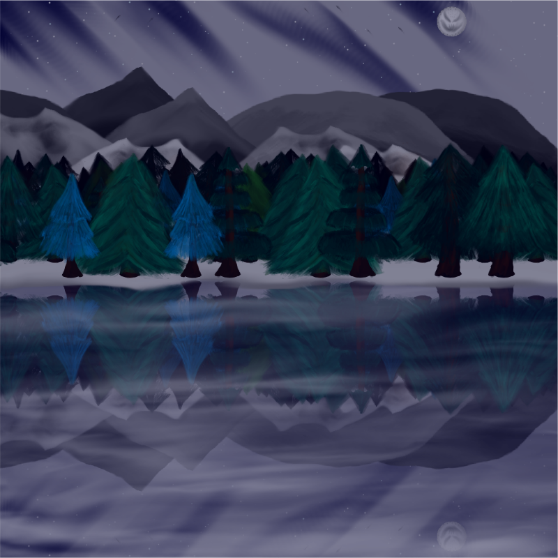 Moony Winter Lake #12 static token preview