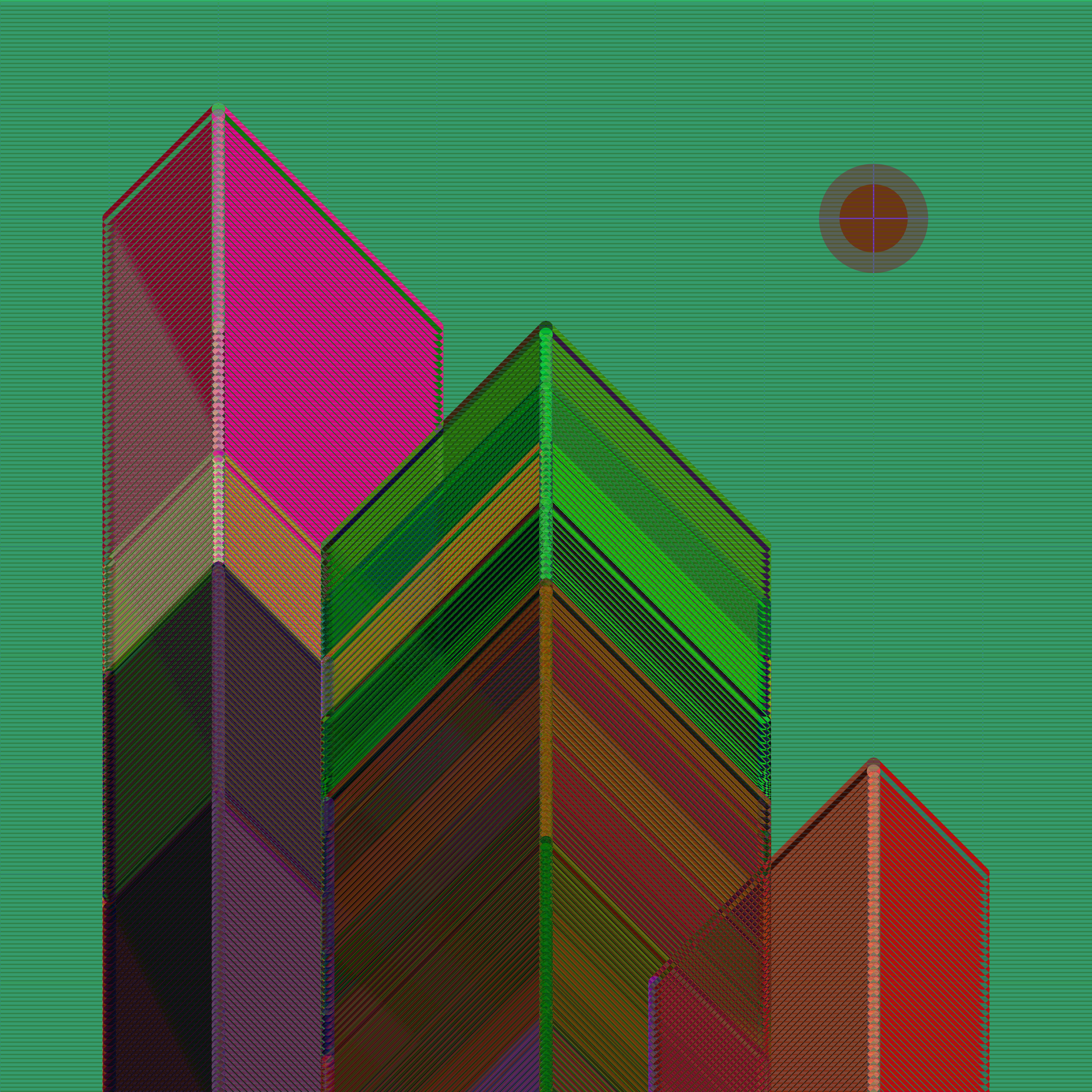 Retro Towers #3 static token preview