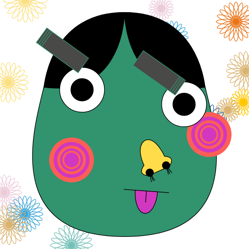 Fukuwarai (福笑い) #7 static token preview