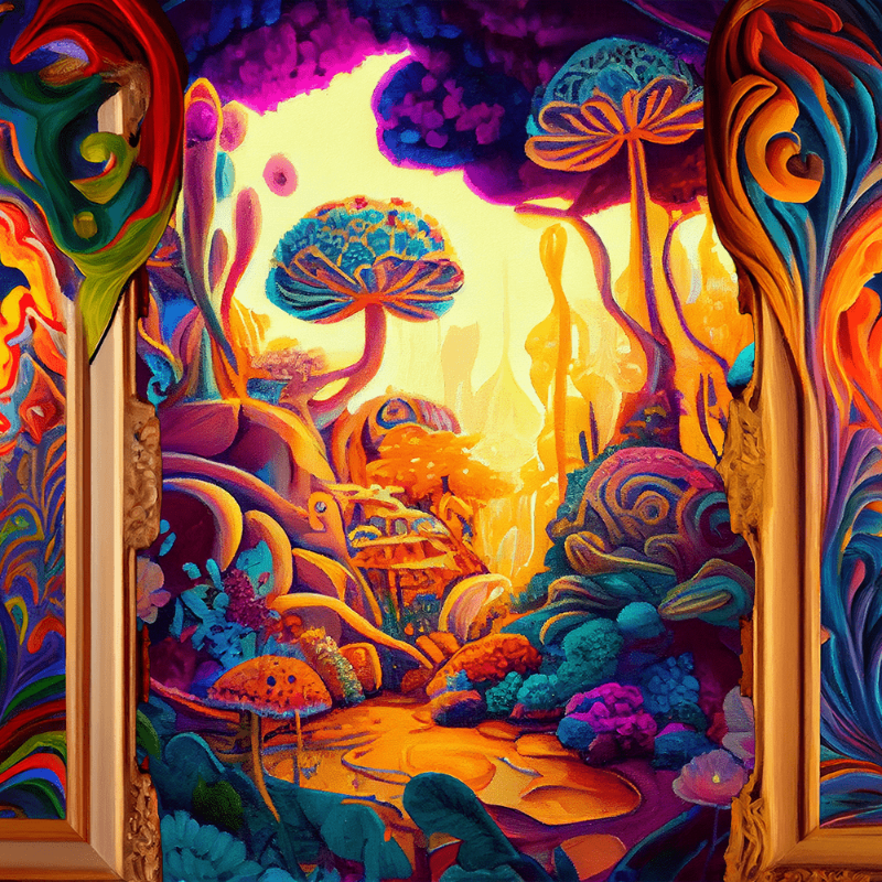 AI Psychedelic Garden #10 static token preview