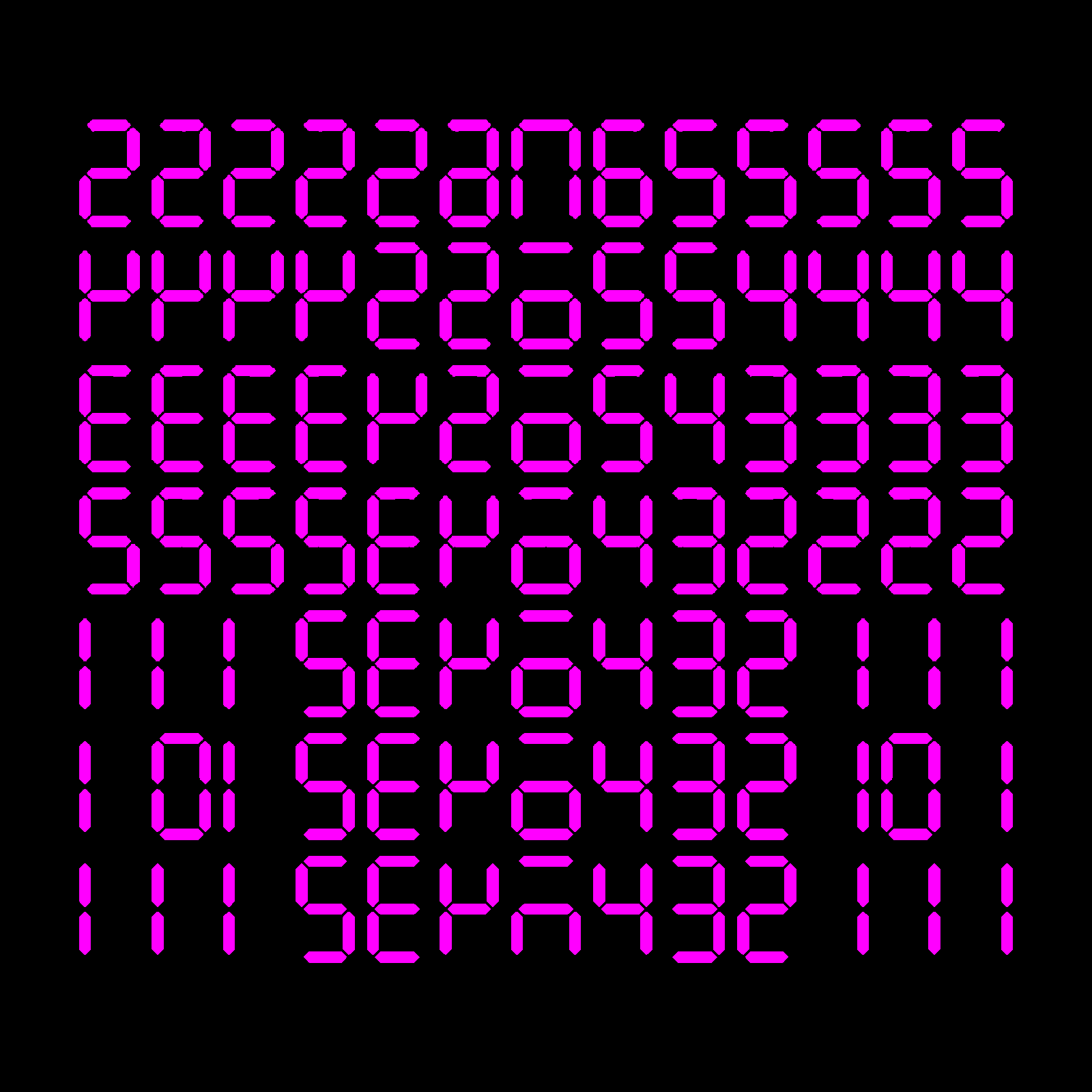 Digits #6 static token preview