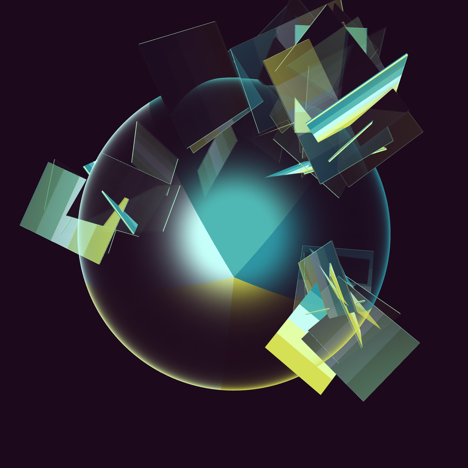 Composition with Sphere #1 static token preview