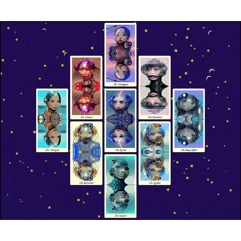 Reflexions - the fxhash tarot #10 static token preview