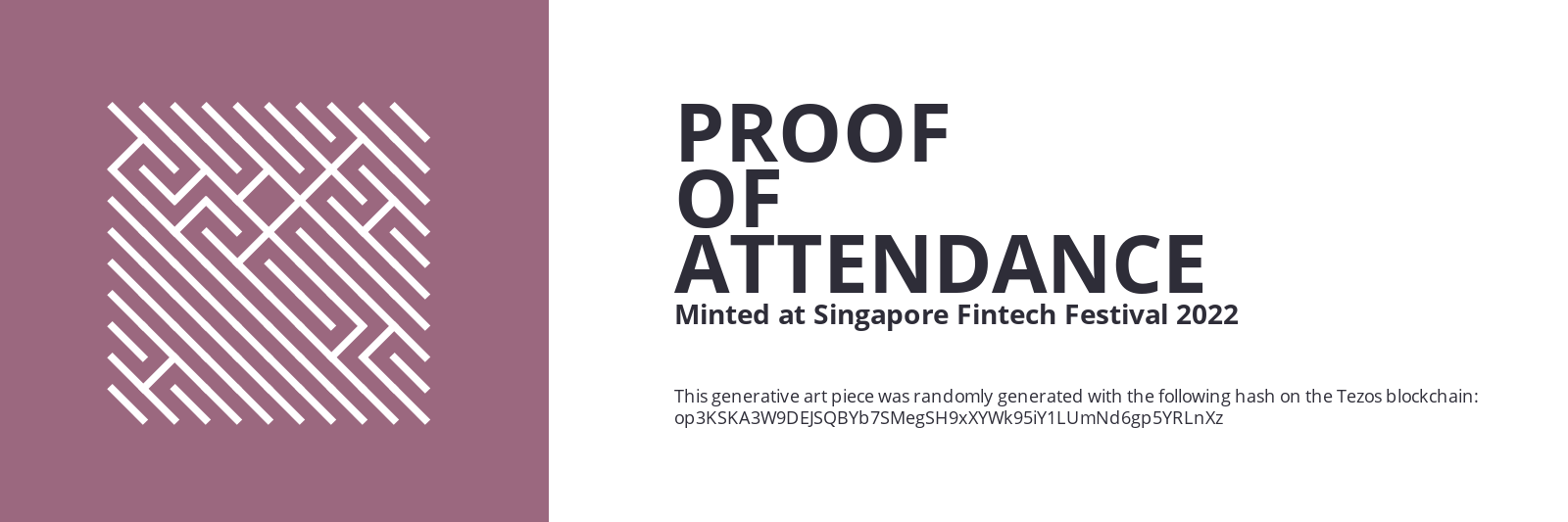 SFF2022 Proof of Attendance Token #647 static token preview