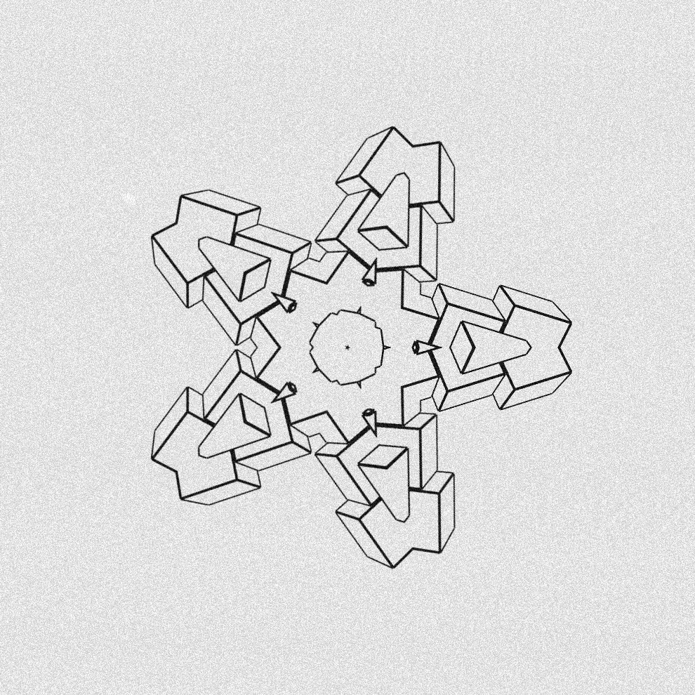 Monochrome Kaleido #15 static token preview