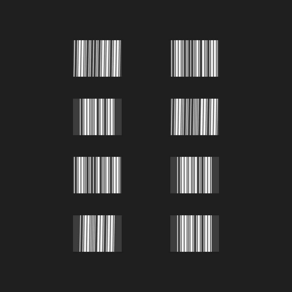 barcode(fxhash) #16 static token preview