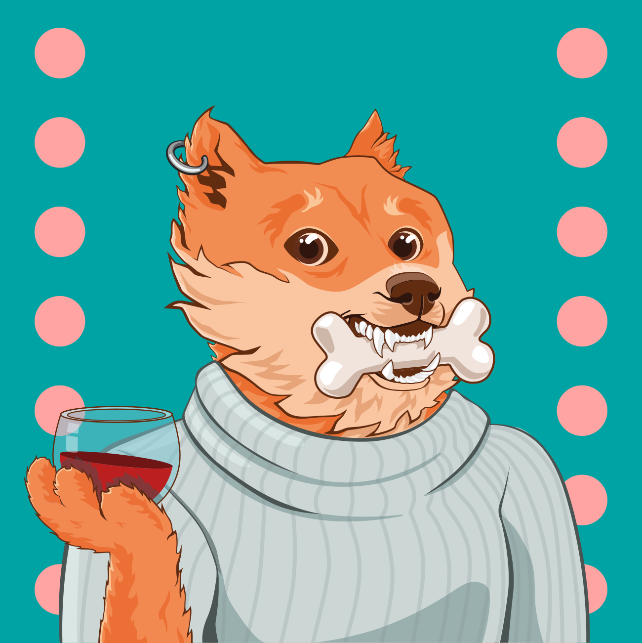 Peach Doge #1 static token preview