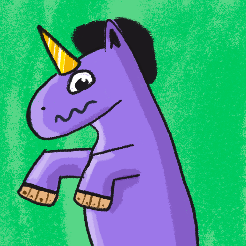 Peculiar unicornos #152 static token preview