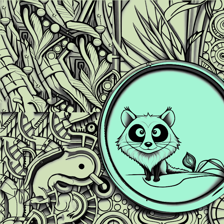 Playful weasel #13 static token preview
