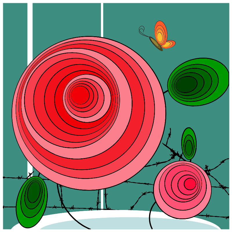 Butterfly & Roses #4 static token preview