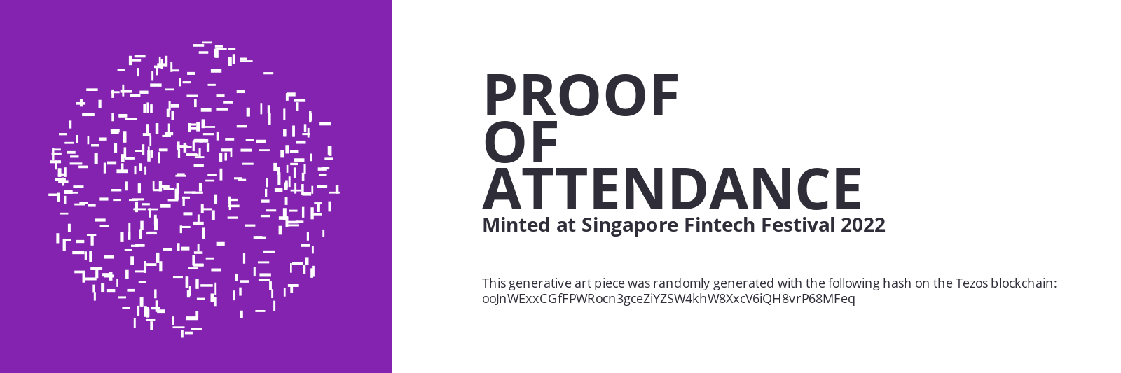 SFF2022 Proof of Attendance Token #1442 static token preview