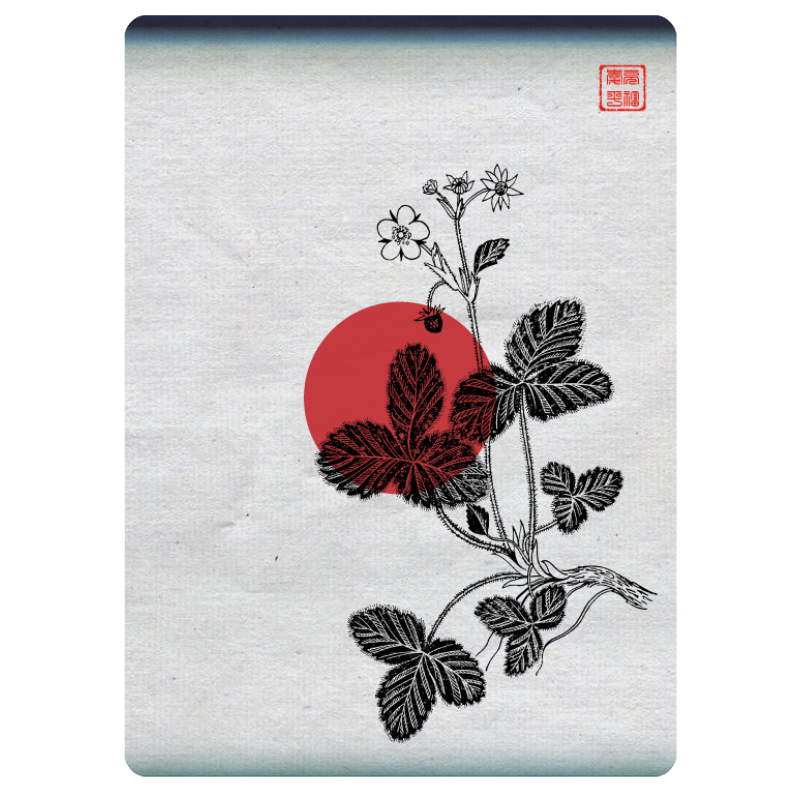 Zen flower card #21 static token preview
