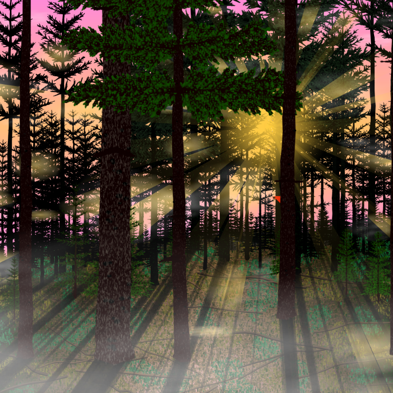 Forest Sunrise #7 static token preview